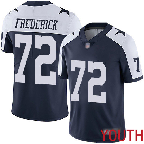 Youth Dallas Cowboys Limited Navy Blue Travis Frederick Alternate #72 Vapor Untouchable Throwback NFL Jersey->youth nfl jersey->Youth Jersey